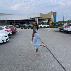 JLuxe Denim Collection, Denim Maxi Dress, Denim Ankle Length Dress, Tall Girl